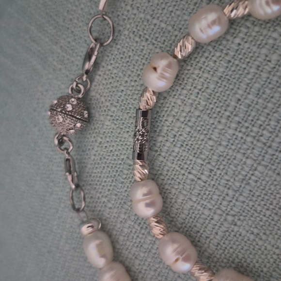 Natural Pearl Choker & Matching Braclet - Picture 7 of 7